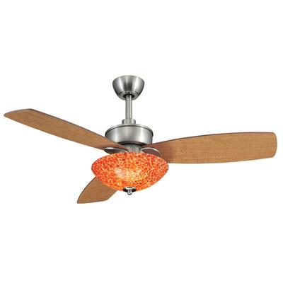 Hampton Bay Spoleto Ceiling Fan In Brushed Nickel Finish 44