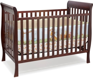 Middleton 3 In 1 Sleigh Crib Black Cherry Espresso Walmart Toronto